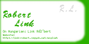 robert link business card